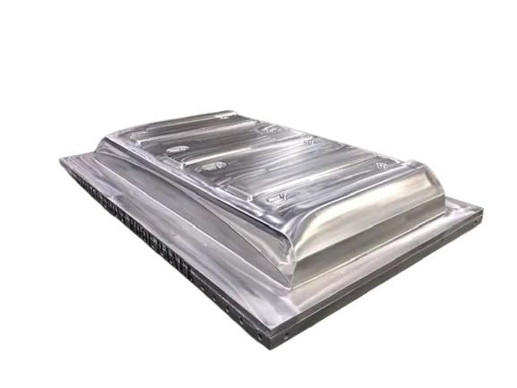 Thermoforming tooling set up in a machine